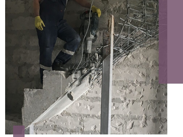 Демонтаж металлических и бетонных лестниц в Рыбинске