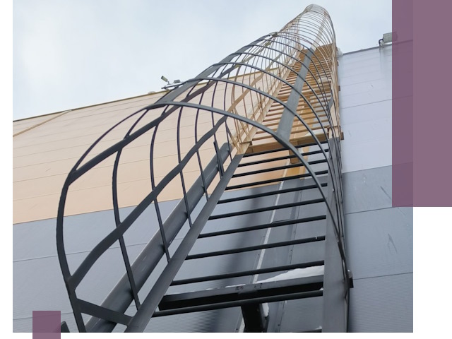 Изготовление и монтаж пожарных лестниц в Рыбинске профессионально