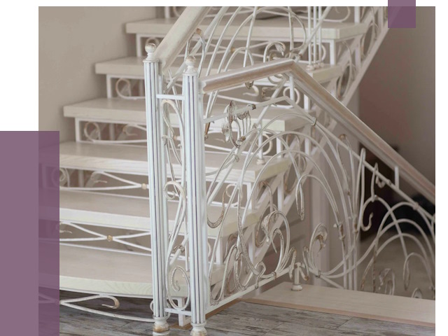 Изготовление кованых лестниц на заказ в Рыбинске от 88468 руб. | ПРОЛЁТ-Рбн