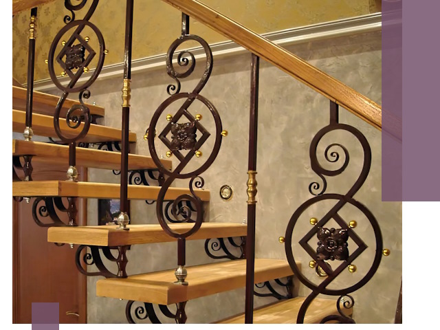 Изготовление кованых лестниц под ключ в Рыбинске