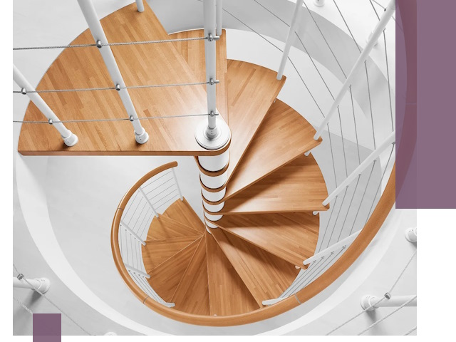 Изготовление винтовых лестниц под ключ в Рыбинске