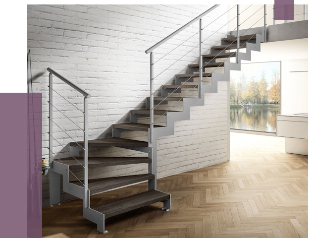 Г-образные лестницы под ключ в Рыбинске от 37729 руб. | ПРОЛЁТ-Рбн