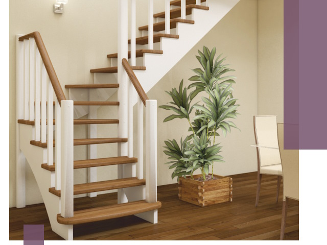 Г-образные лестницы под ключ в Рыбинске — изготовление и монтаж