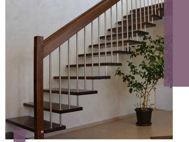 Лестницы на больцах под ключ в Рыбинске – изготовление и монтаж