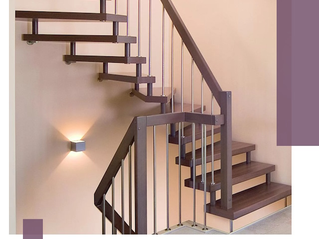 Изготовление лестниц на больцах в Рыбинске под ключ