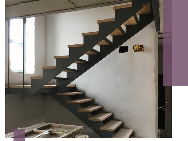 Изготовление лестниц на металлокаркасе в Рыбинске от производителя