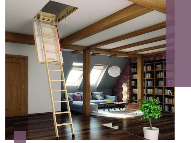 Чердачные лестницы под ключ в Рыбинске: изготовление и монтаж