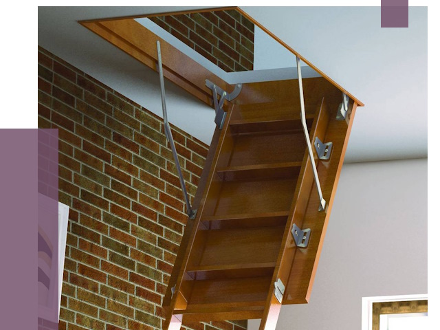 Установка чердачной лестницы в Рыбинске от 7962 руб. | ПРОЛЁТ-Рбн