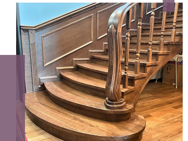 Дубовые лестницы под ключ в Рыбинске от 179538 руб. — ПРОЛЁТ-Рбн