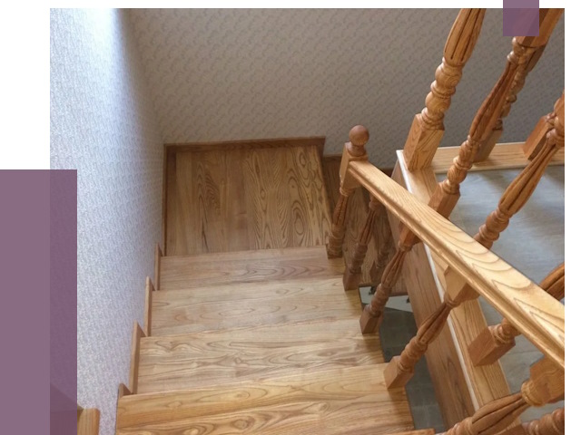 Сосновые лестницы в Рыбинске под ключ от 8222 руб.  | ПРОЛЁТ-Рбн