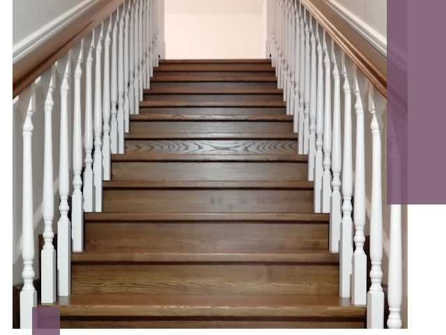 Лестницы из ясеня на заказ в Рыбинске — изготовление и монтаж