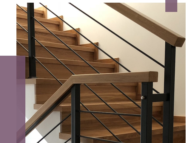 Обшивка металлической лестницы деревом в Рыбинске от 4423 руб.