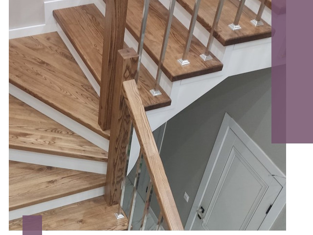 Обшивка металлических лестниц под ключ в Рыбинске