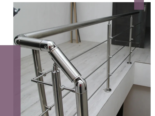 Перила из нержавеющей стали в Рыбинске от 9159 руб. под ключ | ПРОЛЁТ-Рбн