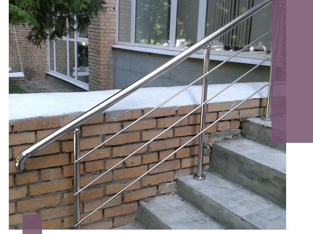 Перила из нержавеющей стали высокого качества в Рыбинске