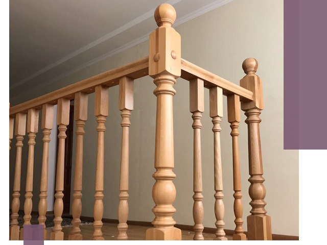 Деревянные перила на заказ в Рыбинске: монтаж и изготовление