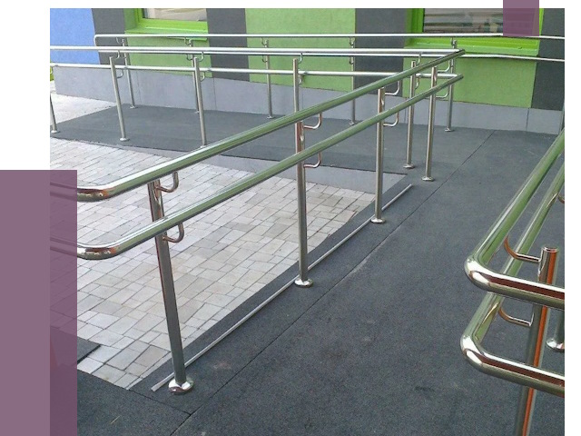 Ограждения пандусов в Рыбинске от 4423 руб. монтаж | ПРОЛЁТ-Рбн