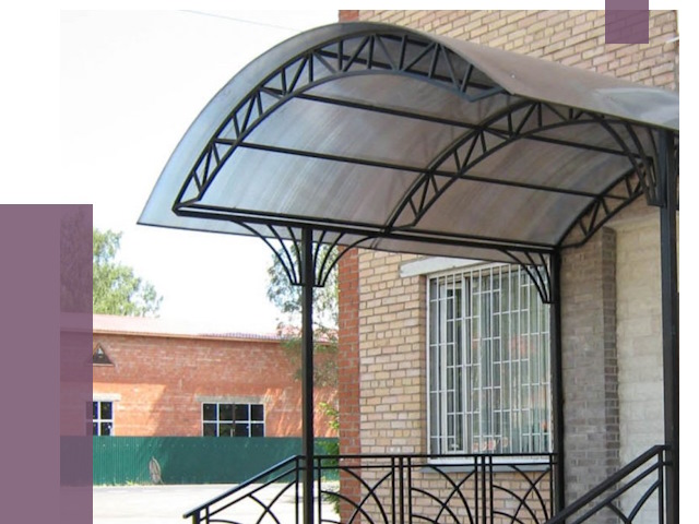 Металлические навесы и козырьки в Рыбинске от 13010 руб.