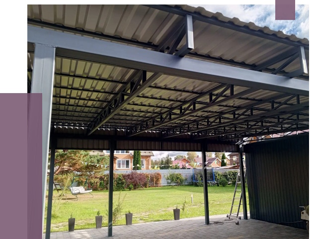 Монтаж навесов в Рыбинске от 7494 руб. — установка навеса | ПРОЛЁТ-Рбн