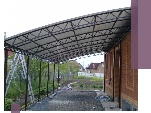 Профессиональный монтаж навесов под ключ в Рыбинске