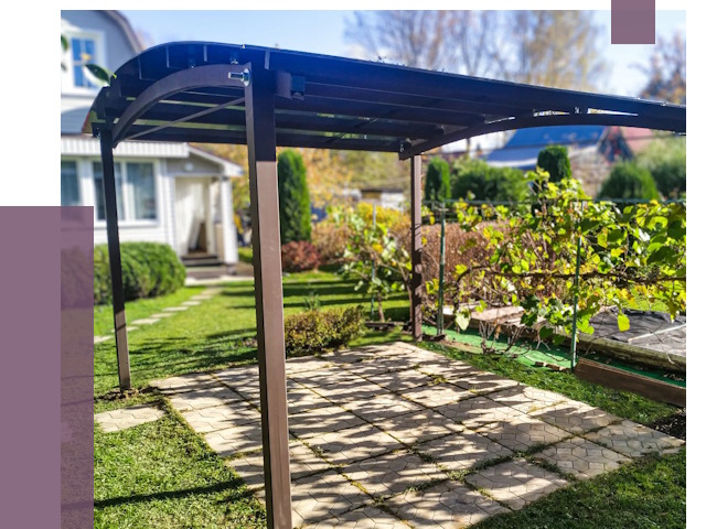 Навесы для дачи в Рыбинске от 12958 руб. под ключ — ПРОЛЁТ-Рбн