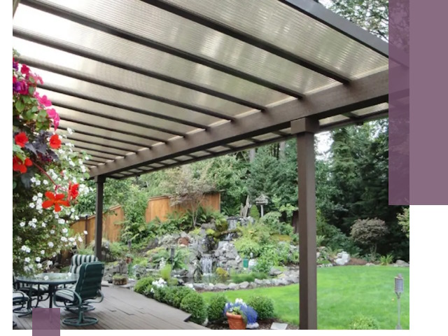 Навесы из поликарбоната под ключ в Рыбинске быстро и надёжно