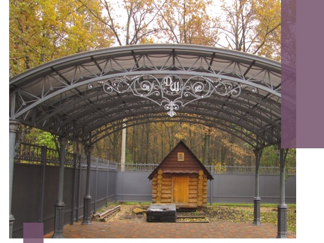 Кованые навесы премиум-класса под заказ в Рыбинске