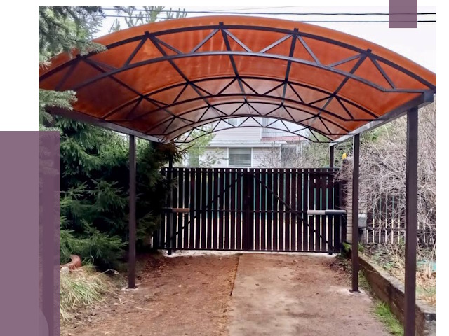 Арочные навесы в Рыбинске от 12958 руб. — изготовление и монтаж | ПРОЛЁТ-Рбн