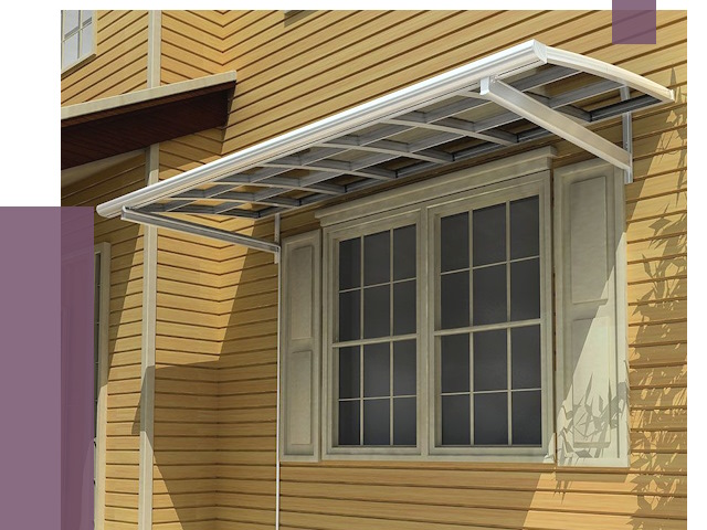 Козырьки над окнами в Рыбинске от 7754 руб. — монтаж, покупки | ПРОЛЁТ-Рбн