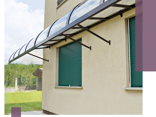 Козырьки над окнами в Рыбинске — изготовление и монтаж по выгоде