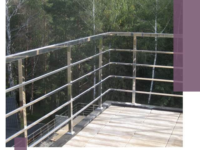 Парапеты из нержавеющей стали в Рыбинске — изготовление и монтаж