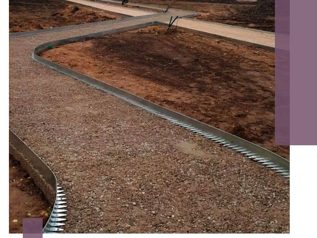 Металлические бордюры под ключ в Рыбинске — изготовление и монтаж