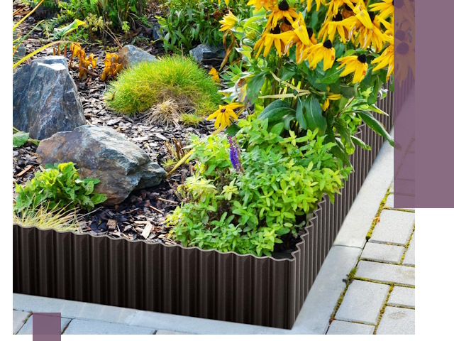 Металлические бордюры для клумб в Рыбинске — производство и монтаж