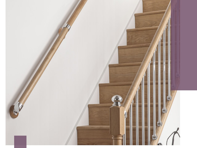 Пристенные поручни из стали и нержавейки под монтаж в Рыбинске